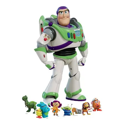 Buzz Lightyear Toy Story Cardboard Cutout Disney Decoration Pack - Includes Mini Cutouts