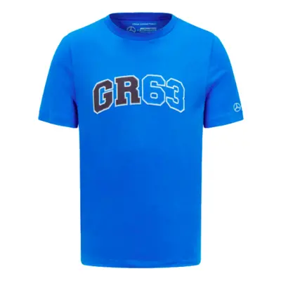 (XL) Mercedes George Russell Logo Tee (Blue)