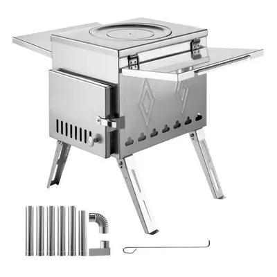 Vevor ZPQNLYXBXGL000001V0 17.5 x 14.7 x 10.6 in. Tent Wood Stove