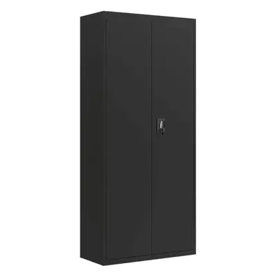 (black, x x cm) vidaXL Office Cabinet Steel Filing Storage File Cabinet Cupboard Under Desk