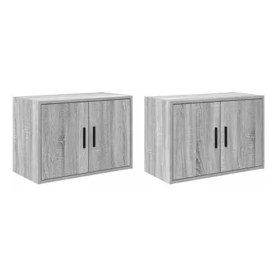 (grey sonoma, x x cm/ pcs) vidaXL Garage Wall Cabinet Concrete Grey Engineered Wood cabinet