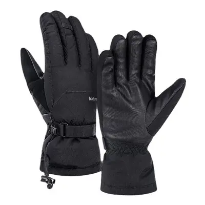 (M) Outdoor Camping HIking Waterproof Warm Down Soft Shell Gloves Ski Thickened Down Gloves