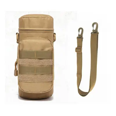 (Yellowwith) Outdoors Molle Water Bottle Pouch Tactical Gear Kettle Waist Shoulder Bag for Army 