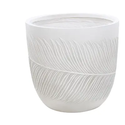 Flower Pot Fibre Clay x x cm Off-White FTERO