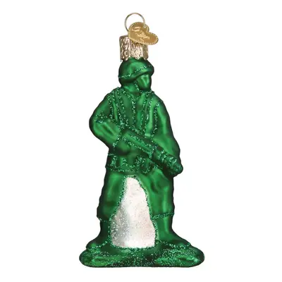 Old World Christmas Army Man Toy Ornament, Green