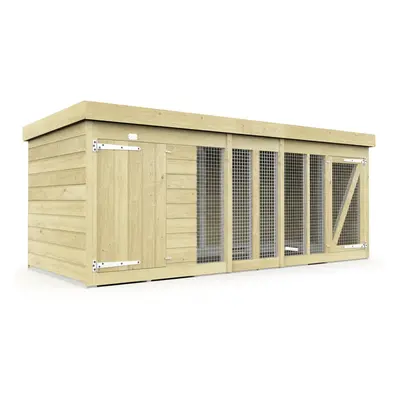 10 x 4ft Timber Dog Kennel