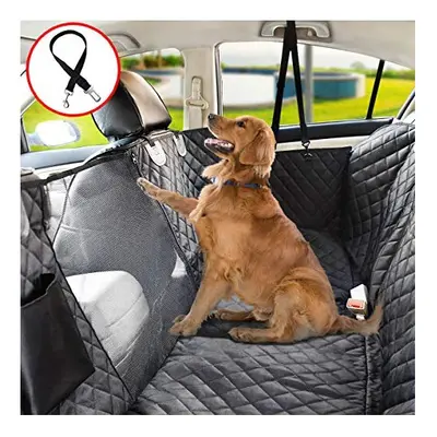 Vailge Dog Car Seat Cover for Back Seat, 100% Waterproof Dog Car Seat Covers with Mesh Window, R