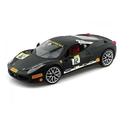 Hot wheels BCT90 Ferrari Challenge Matt Black #12 1/18 Diecast Car Model by Hotwheels