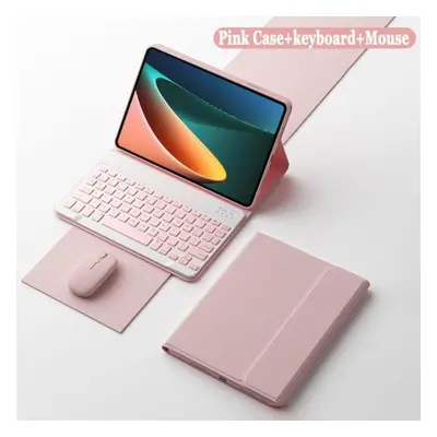 (pink, Redmi Pad SE 11) Table Keyboard Leather Case For Redmi Pad Se Bluetooth Keyboard For Xiao