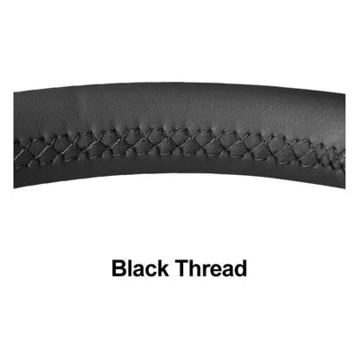 (black) Black Artificial Leather Soft Car Steering Wheel Cover For Skoda Octavia Yeti Superb Cit