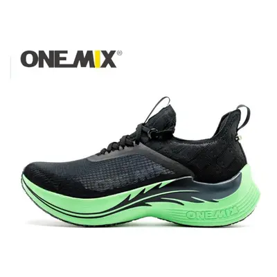 (Fluorescence Green, 41) ONEMIX Marathon Running Racing Shoes Professional Stable Support Shock-