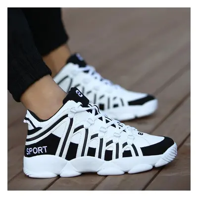 (white, 42) Men&apos;s Trend Air Cushion Basketball Shoes With Shock Absorption And High-quality