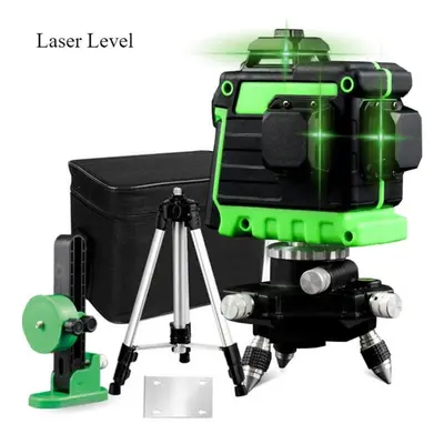 (green, EU Plug) Complete Set Of Double Electric + Tripod Laser Level Line Red And Green High Pr