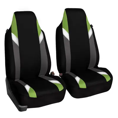 FH Group Car Seat Cover Green Cloth Front Set - Car Seat Covers for Bu