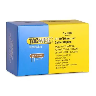 OPEN-BOX TACWISE CT-60/10 mm Divergent Point Galvanised Staples, mm