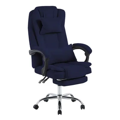 (Blue) Velvet Office Chair Recliner Swivel Ergonomic Executive PC Computer Gaming Chair