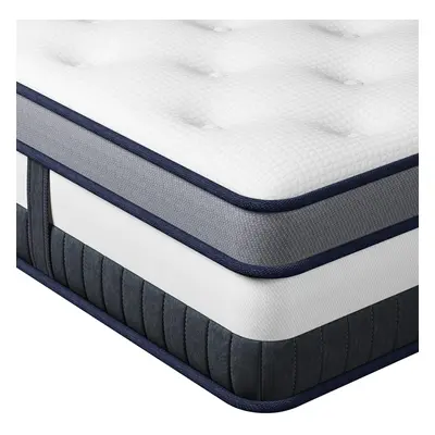 (King) 9.4Inch BoxTop Pocket Sprung Mattress Medium Firm