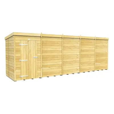 (5ft x 20ft Single Door Without Windows) Pent Shed 5ft x 20ft Fast & Free Days Nationwide Delive