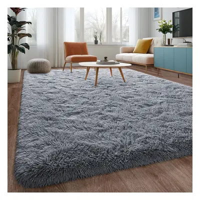 (SILVER, X 290) Non-Slip Rugs Shaggy Rug Soft Pile Carpet Mat