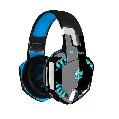 (Blue) Bluetooth Wireless Headphone With Mic,ps4 Gaming Headset For Pc, Xbox One, Ps5