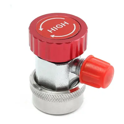 (Red) AC Adjustable Quick Coupler Adapter Fitting High Low Manifold Gauge Conversion Setstable C