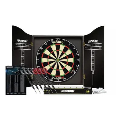 Winmau Blade Championship Dartboard with Cabinet & Darts Sets