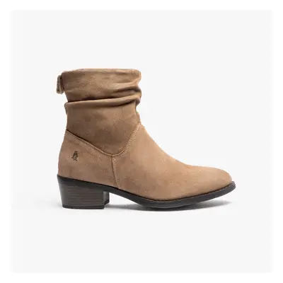 (UK 8) Hush Puppies IRIS Womens Ankle Boots Taupe