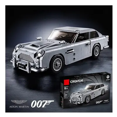 (Blocks and lights, Paper Manual No box) James Bond Db5 Classic Car Model Building Blocks 1439pc