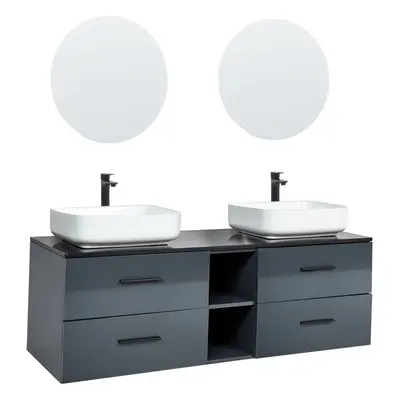 Bathroom Vanity Set PILAR cm cm cm Grey