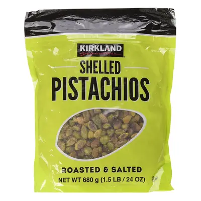 KIRKLAND SIGNATURE Shelled Pistachios Roasted & Salted - 680G