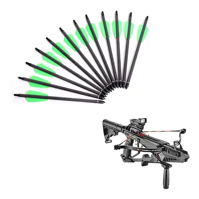 6pcs Linkboy Archery 7.5/15inch Spine350 Crossbow Hunting Carbon Arrow R-9 Hunting Archery Shoot