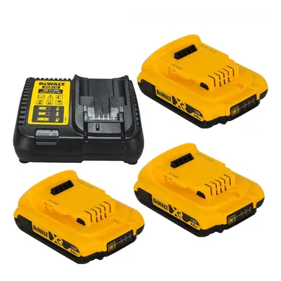 3 x Dewalt DCB183 2.0ah 18v XR Lithium Ion Battery + DCB115 Charger Power Pack