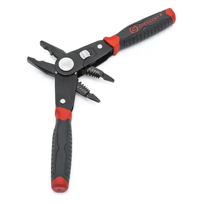 Crescent CCP8V in Combo Dual Material Linesman's/Combination Pliers and Wire Stripper, Red/Black