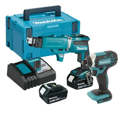 Makita DFS452 18v Brushless Collated Autofeed Drywall Screwdriver Impact Driver