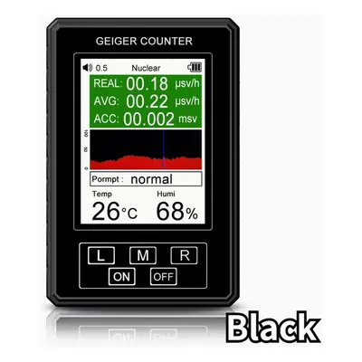 (black) Br-9b Xr-1 Pro Nuclear Radiation Detector Lcd Display Screen Geiger Counter Personal Dos