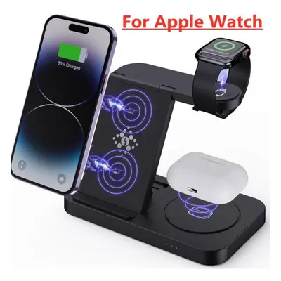 (black, For Apple Watch) In Wireless Charger Stand For Iphone 14 12 Apple Watch Samsung S22 Ultr