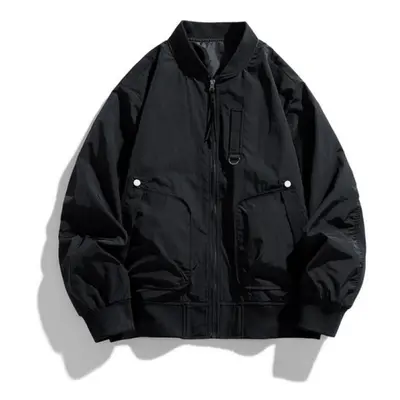 (black, 8XL) Men&apos;s Wear Light Casual Jacket Bomber Jacket Military Style Plus Size 8xl Spor