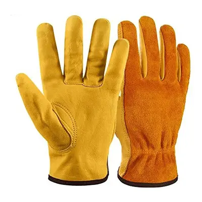 NickyPicky Gardening Gloves for Men and Women - Tough, Thorn Proof Comfortable Breathable Leathe