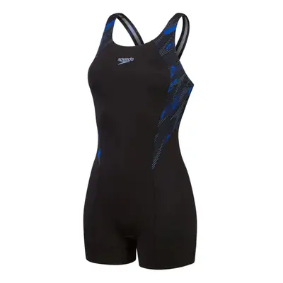 (16 UK, Black/Blue) Speedo Womens/Ladies Hyperboom Splice Legsuit