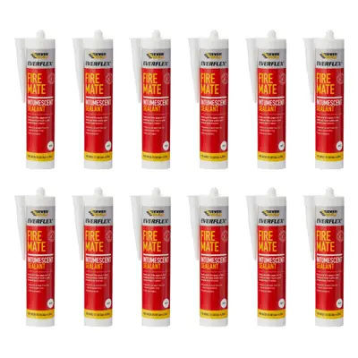 Everbuild Everflex Fire Mate Intumescent Sealant White 295ml - Pack of