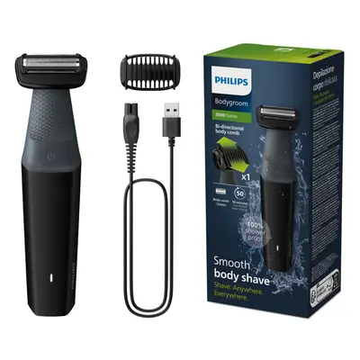 Bodygroom Series Showerproof Groin and Body Trimmer, Close and Comfortable Shave, Complete Body 