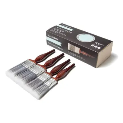 Hamilton Perfection Synthetic Bristle Flat Paint Brush 4pc Set