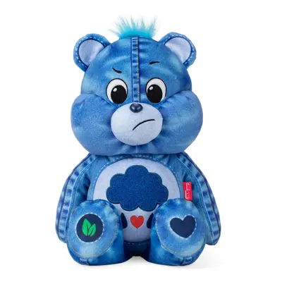 Care Bears Medium Plush - Grumpy Bear - New Denim Design - Soft Huggable Eco-Friendly Material!