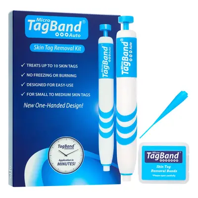 Auto TagBand Skin Tag Removal Kit. Fast Effective & Safe Skin Tag Remover for Small/Medium Skint