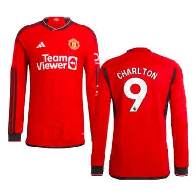 (XXL) Man Utd Authentic Long Sleeve Home Shirt (Charlton 9)