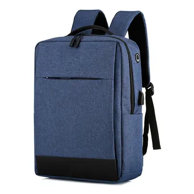 (Blue) Multifunctional Laptop Bag Backpack Large Capacity With USB Port For Home Office School B