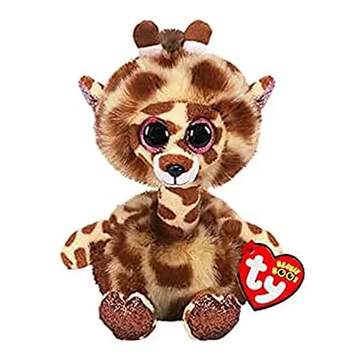 Ty UK Ltd Gertie Giraffe - Beanie Boos Stuffed Animal, Multicoloured, 15cm