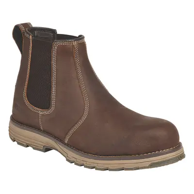 (10 UK EU) Safety Dealer Chelsea Work Boots Brown Leather