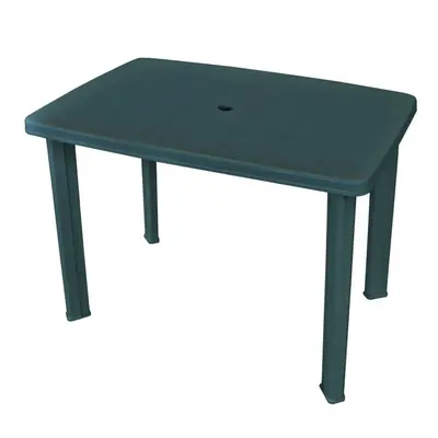 vidaXL Garden Table 101x68x72 cm Plastic Green Outdoor Table Camping Table