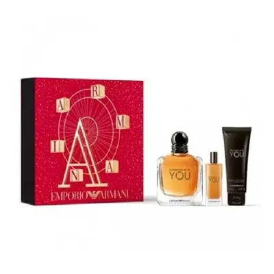 Giorgio Armani Stronger With You Pcs Set For Men: 3.4 Eau De Toilette + 0.5 Eau De Toilette + 2.